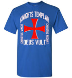 Knights Templar Deus Vult Christus Vincit,v22,T-Shirt