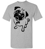 Cute Pug Shirt Tee T-shirt Pugs,v1,Gildan Short-Sleeve T-Shirt