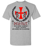 Knights Templar - Deus Vult ,v3,Gildan Short-Sleeve T-Shirt