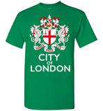 City Of London Crest - Domine Dirige Nos ,v2,Gildan Short-Sleeve T-Shirt