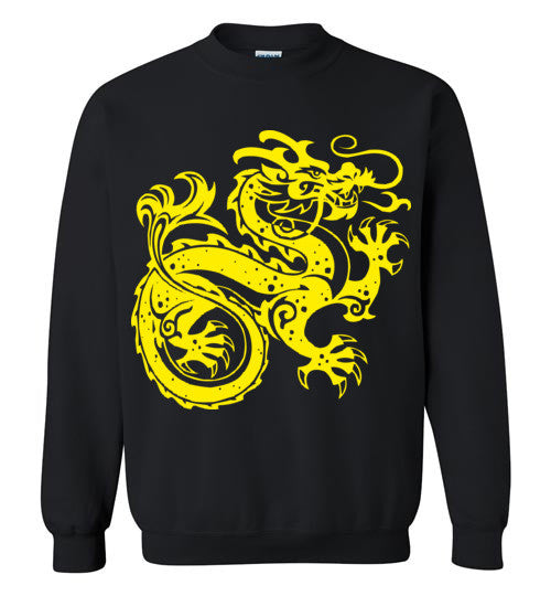 Chinese Dragon v2 , Gildan Crewneck Sweatshirt
