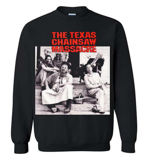The Texas Chain Saw Massacre,1974 horror film,Leatherface,Ed Gein, slasher,v6,Gildan Crewneck Sweatshirt