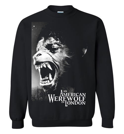 An American Werewolf in London,1981 horror comedy,horror movie classic,v2,Gildan Crewneck Sweatshirt