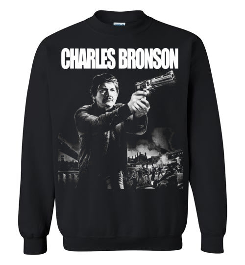 Charles Bronson,Death Wish ,v2,Gildan Crewneck Sweatshirt