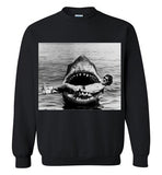 JAWS Movie Steven Spielberg Taking a Break Rare Vintage Style, Gildan Crewneck Sweatshirt