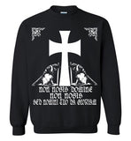 Knights Templar Deus Vult , v18,Crewneck Sweatshirt