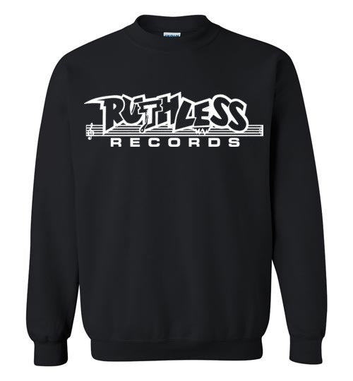 Ruthless Records, Eazy e,nwa,ice cube,dr dre,compton, Hip Hop , White Print , Gildan Crewneck Sweatshirt