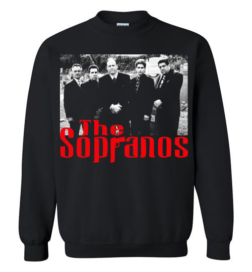 The Sopranos,Tony Soprano,James Gandolfini,Mobster,Italian Mafia,Gangster TV Series, v3, Gildan Crewneck Sweatshirt