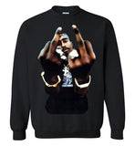 Tupac 2pac Shakur Makaveli Death Row v4 , Gildan Crewneck Sweatshirt