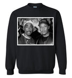 Tupac 2pac Shakur Makaveli Dr Dre Death Row hiphop gangsta Swag Dope, v7, Gildan Crewneck Sweatshirt