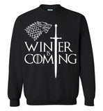 Game Of Thrones, Winter is Coming,v2, Gildan Crewneck Sweatshirt