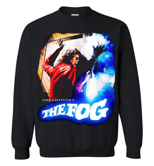 The Fog Horror Movie John Carpenter Vintage Rare 1980 Cult Film, zombie movie,Jamie Lee Curtis,v1,Gildan Crewneck Sweatshirt