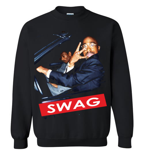 Tupac 2pac Shakur Makaveli Snoop Dogg Death Row hiphop gangsta Swag , v30, Gildan Crewneck Sweatshirt