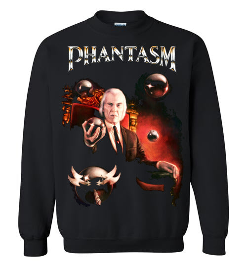 Phantasm ,1979 horror film, Tall Man,Angus Scrimm,supernatural,undertaker, zombies,cult classic,v2,Gildan Crewneck Sweatshirt