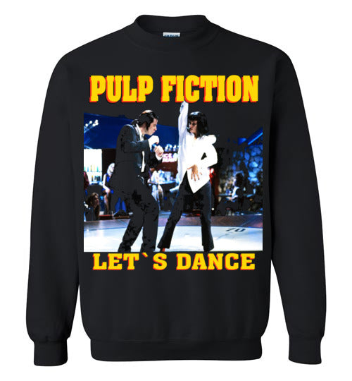 Pulp Fiction Dance, Quentin Tarantino, John Travolta, Vincent & Mia , v4b, Gildan Crewneck Sweatshirt