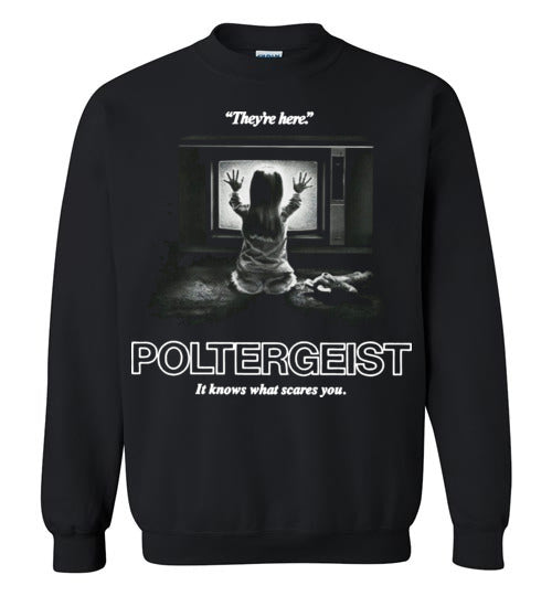 Poltergeist movie 1982,supernatural horror film, Steven Spielberg,ghosts, v1,Gildan Crewneck Sweatshirt