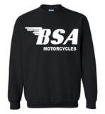BSA motorcycles,Triumph, Vintage Bikes,Gildan Crewneck Sweatshirt