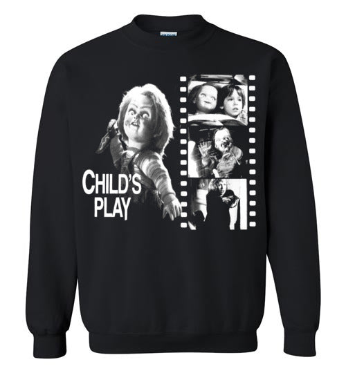 Chucky , Child's Play,Horror Film, serial killer, v3a,Gildan Crewneck Sweatshirt