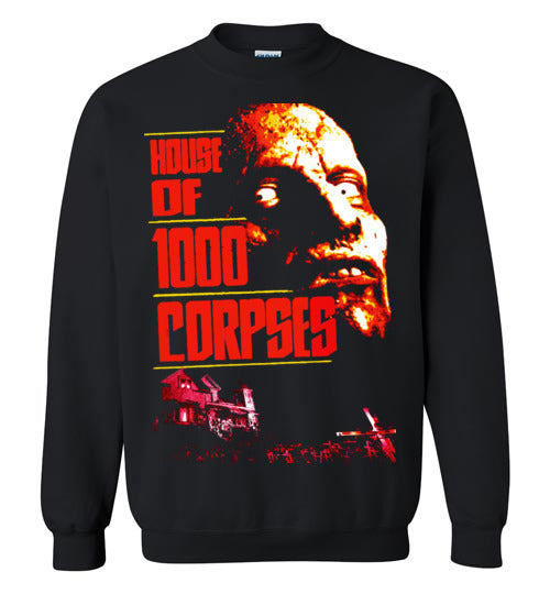 House of 1000 Corpses, Rob Zombie,Captain Spaulding, Classic Horror Film,v2,Gildan Crewneck Sweatshirt