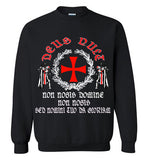 Knights Templar Deus Vult shirt v2 , Gildan Crewneck Sweatshirt