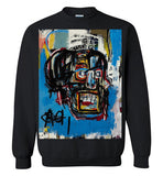 Jean Michel Basquiat Artist Graffiti , Gildan Crewneck Sweatshirt v1