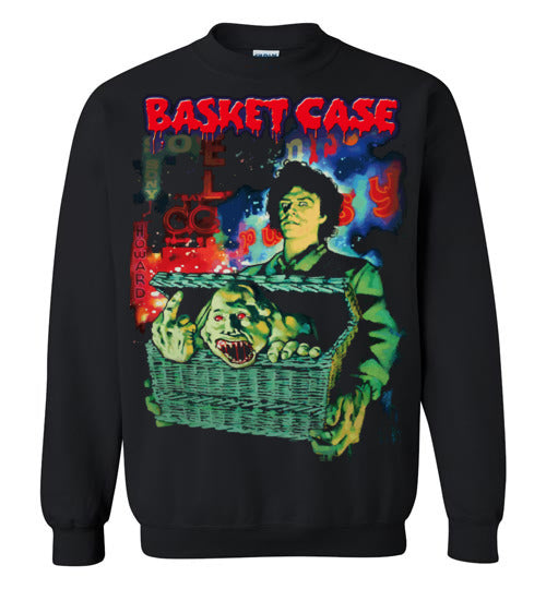 Basket Case ,1982 horror comedy film,Frank Henenlotter,v1,Gildan Crewneck Sweatshirt