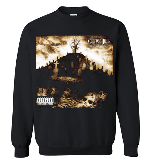 Cypress Hill,Black Sunday,1993 Album,Insane in the Brain,Hand on the Glock,Hits from the Bong,Classic Hip Hop,v1,Gildan Crewneck Sweatshirt