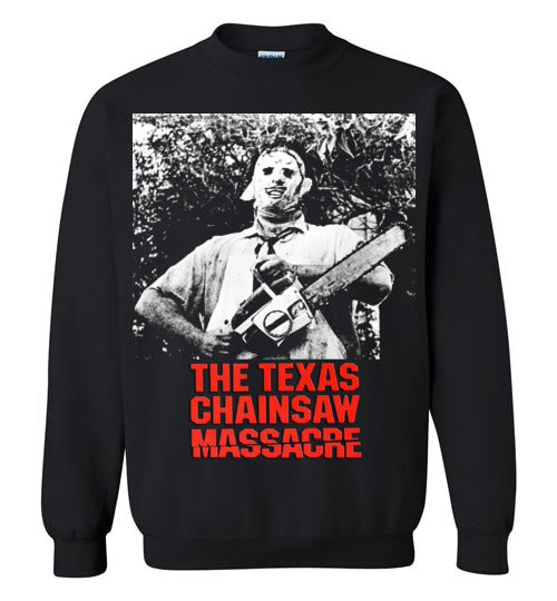 The Texas Chain Saw Massacre,1974 horror film,Leatherface,Ed Gein, slasher,v8b,Gildan Crewneck Sweatshirt