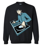 Spock Star Trek DJ , Gildan Crewneck Sweatshirt