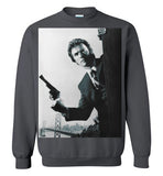 Clint Eastwood Dirty Harry , Gildan Crewneck Sweatshirt