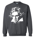 LUDWIG VAN BEETHOVEN Portrait Composer Classical Music Romantic ,v3,Crewneck Sweatshirt