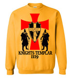 Knights Templar Cross Crest 1119, v32,Crewneck Sweatshirt