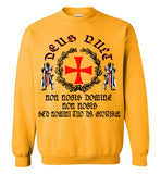 Knights Templar - Deus Vult shirt ,v1, Gildan Crewneck Sweatshirt