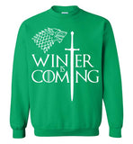 Game Of Thrones, Winter is Coming,v2, Gildan Crewneck Sweatshirt