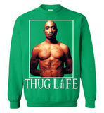 Tupac 2pac Shakur Makaveli Thug Life v9 , Gildan Crewneck Sweatshirt