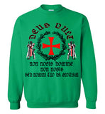 Knights Templar - Deus Vult shirt ,v1, Gildan Crewneck Sweatshirt