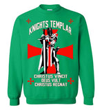Knights Templar - Christus Vincit , Deus Vult , Christus Regnat ,V4,Gildan Crewneck Sweatshirt