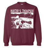 Hunter S Thompson, gonzo journalism,Hell's Angels, Fear and Loathing in Las Vegas, The Diary,v1b, Gildan Crewneck Sweatshirt