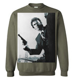 Clint Eastwood Dirty Harry , Gildan Crewneck Sweatshirt