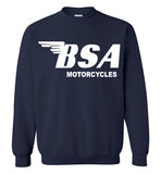BSA motorcycles,Triumph, Vintage Bikes,Gildan Crewneck Sweatshirt