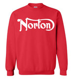 Norton Motorcycles,Vintage Bikes,Classic British Motorcycles,Norton Commando,Norton Manx,Norton Dominator,Gildan Crewneck Sweatshirt