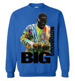 Notorious BIG Biggie Smalls Big Poppa Frank White Christopher Wallace,Bad Boy Records, Hip Hop New York Brooklyn,v8a, Gildan Crewneck Sweatshirt