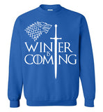 Game Of Thrones, Winter is Coming,v2, Gildan Crewneck Sweatshirt