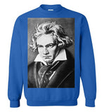 LUDWIG VAN BEETHOVEN Portrait Composer Classical Music Romantic ,v1, Gildan Crewneck Sweatshirt