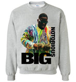 Notorious BIG Biggie Smalls Big Poppa Frank White Christopher Wallace,Bad Boy Records, Hip Hop New York Brooklyn,v8a, Gildan Crewneck Sweatshirt