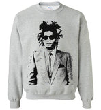 Basquiat Streetart,v25,Crewneck Sweatshirt