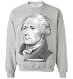 Alexander Hamilton Founding Father America Portrait Musical ,v3, Gildan Crewneck Sweatshirt