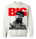 Notorious BIG Biggie Smalls Big Poppa Frank White Christopher Wallace,Bad Boy Records, Hip Hop New York Brooklyn,v4,Gildan Crewneck Sweatshirt