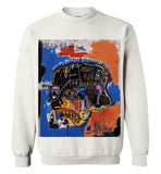 Jean Michel Basquiat Artist Graffiti Icon Art Genius Designer New York City Fashion Street Wear v2, Gildan Crewneck Sweatshirt