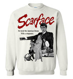 Tony Montana Scarface Shirt Tee Al Pacino Gangster Movie 80's,v6b,Gildan Crewneck Sweatshirt